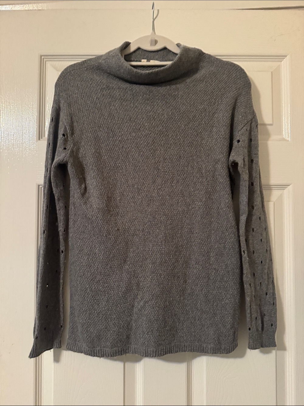Moth Gray Cowl Neck Sweater